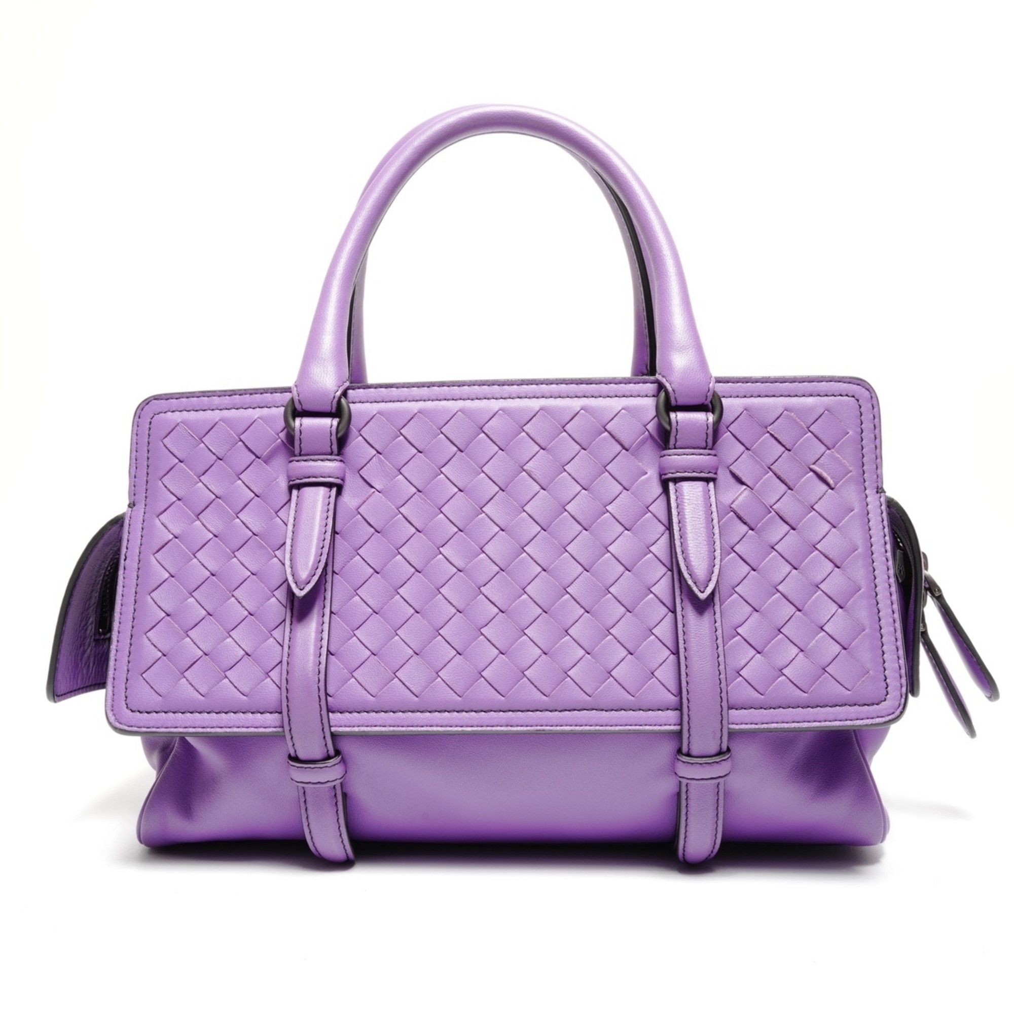 Bottega Veneta Bottega Veneta Intrecciato Monaco Bag Handbag Purple WS27124 Size ONE SIZE - 3 Thumbnail