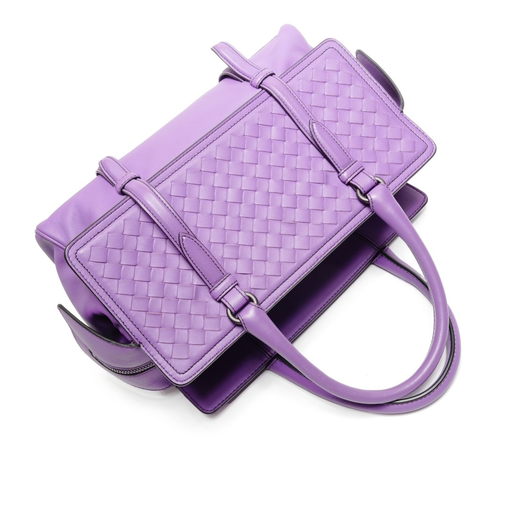 Bottega Veneta Bottega Veneta Intrecciato Monaco Bag Handbag Purple WS27124 Size ONE SIZE - 9 Thumbnail