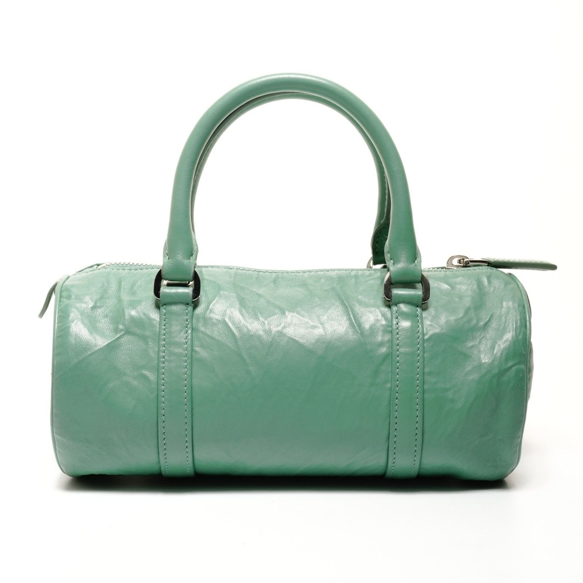 Prada Prada Nappa Vintage Mini Boston Bag, 2-Way Leather Shoulder Green, WS25521 Size ONE SIZE - 2 Thumbnail