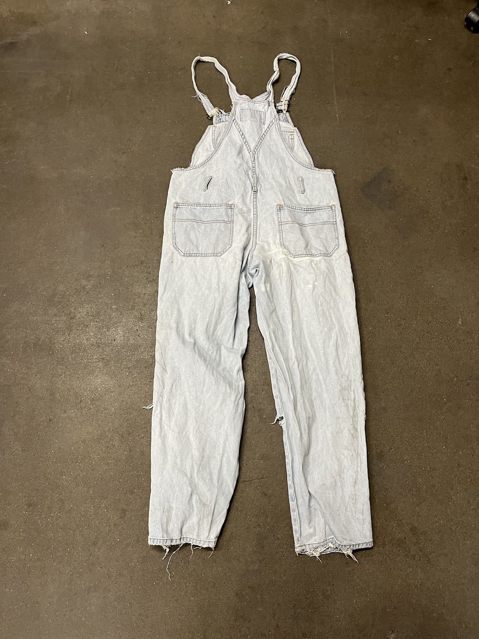 Carhartt × Vintage Vintage 1990s Express Denim Distressed Overalls Size M Size US 38 / EU 54 - 4 Thumbnail