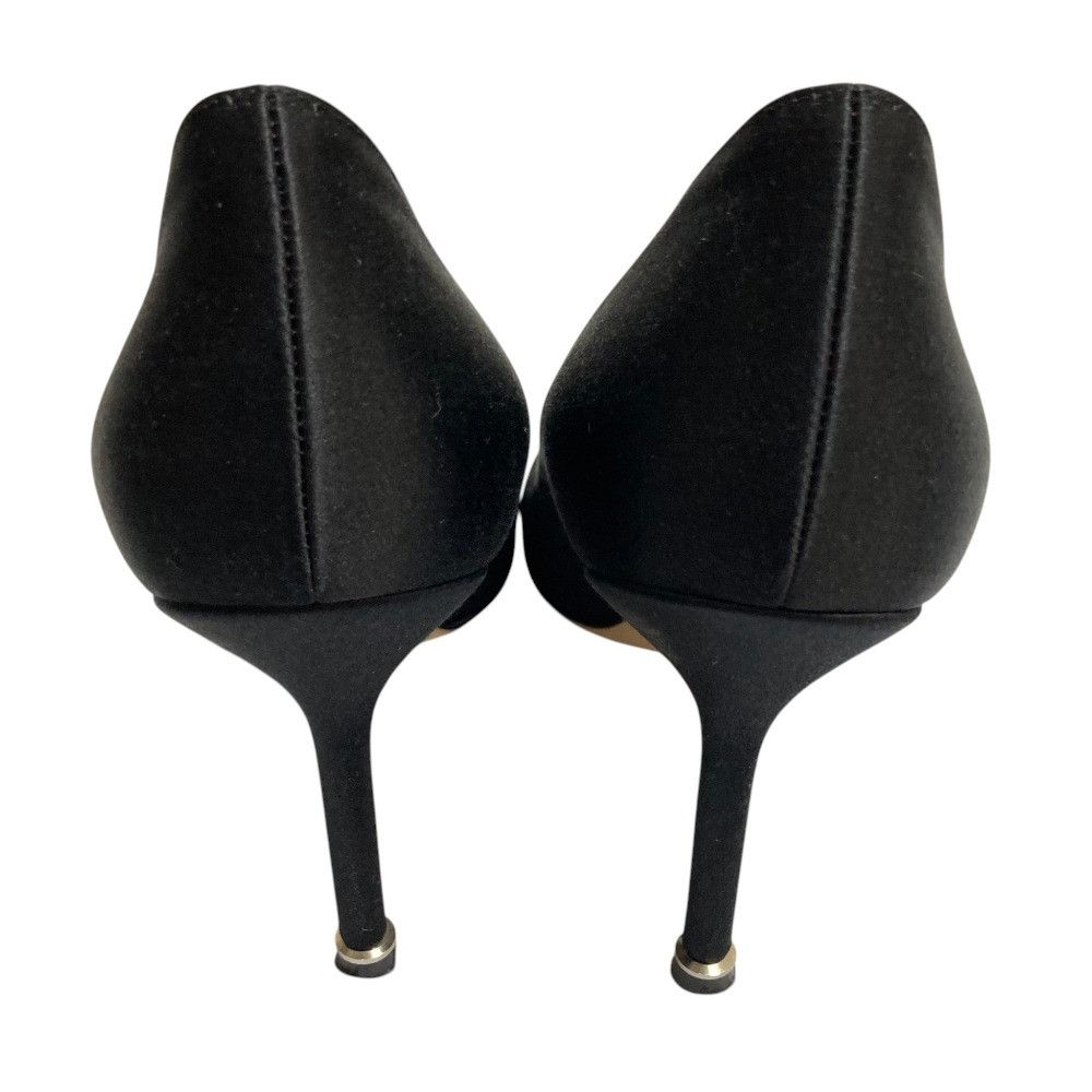 Manolo Blahnik Manolo Blahnik Manolo Blahnik Hangisi Satin Pumps Textile Shoes DUTY FREE for USA Size ONE SIZE - 4 Thumbnail