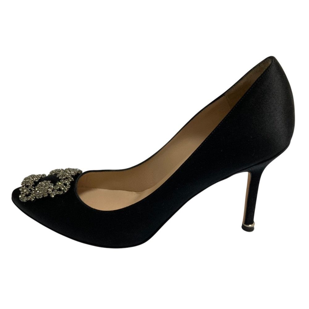 Manolo Blahnik Manolo Blahnik Manolo Blahnik Hangisi Satin Pumps Textile Shoes DUTY FREE for USA Size ONE SIZE - 3 Thumbnail