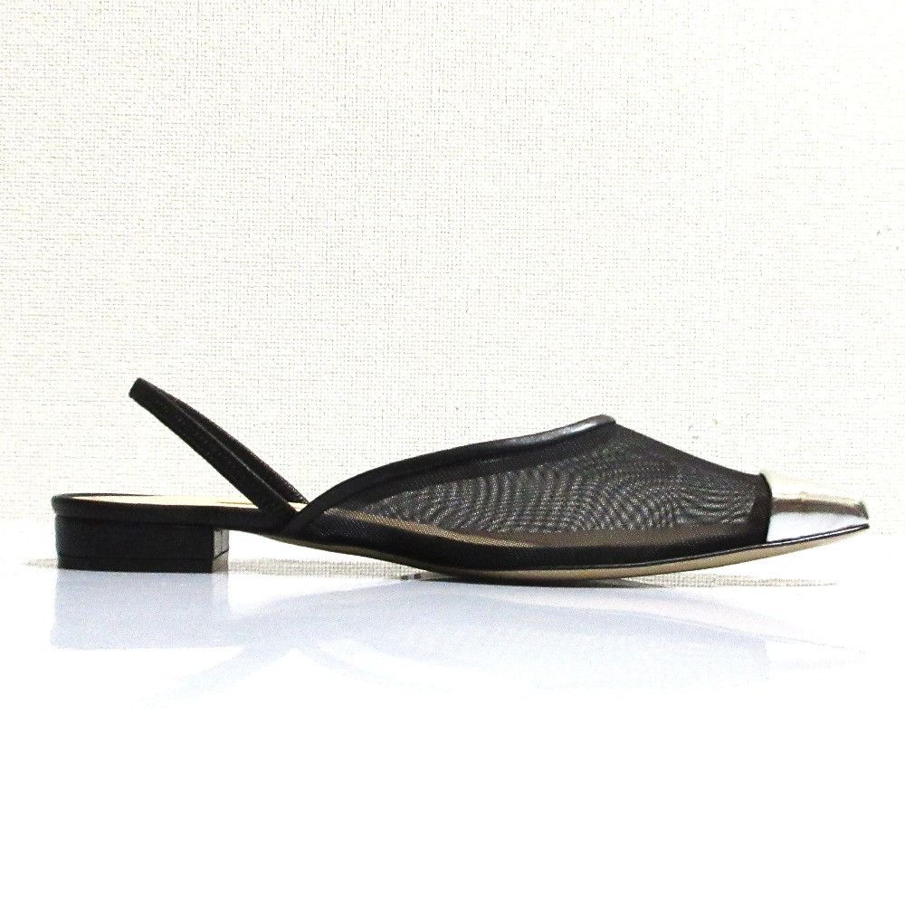 Other Other NEBULONI E. Mesh Pointed Toe Mule Sandals Leather Shoes DUTY FREE for USA Size ONE SIZE - 3 Thumbnail