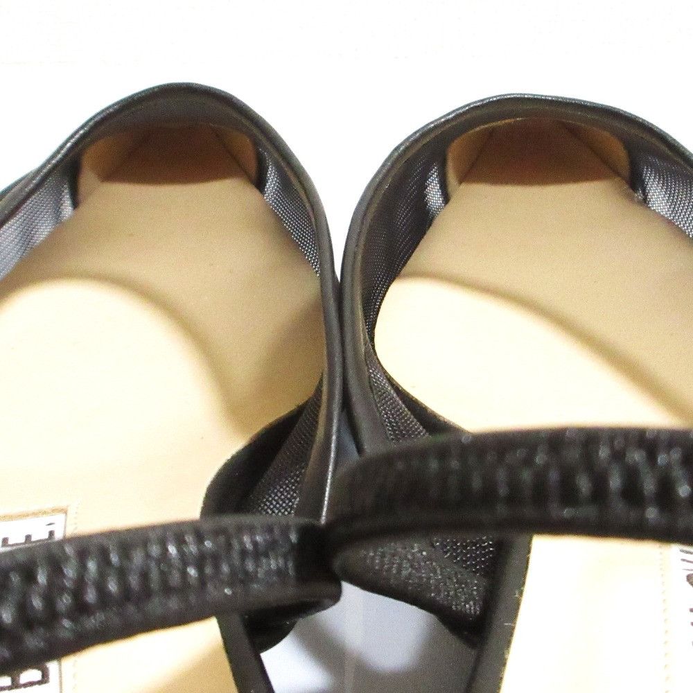 Other Other NEBULONI E. Mesh Pointed Toe Mule Sandals Leather Shoes DUTY FREE for USA Size ONE SIZE - 7 Thumbnail