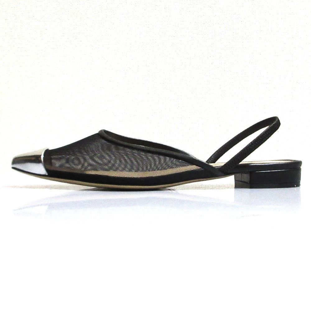 Other Other NEBULONI E. Mesh Pointed Toe Mule Sandals Leather Shoes DUTY FREE for USA Size ONE SIZE - 2 Thumbnail