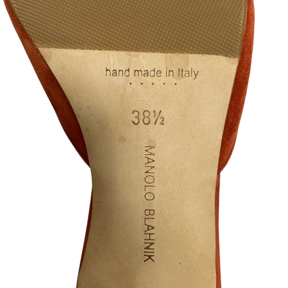 Manolo Blahnik Manolo Blahnik Manolo Blahnik Maysale Leather Mules Leather Shoes DUTY FREE for USA Size ONE SIZE - 7 Thumbnail