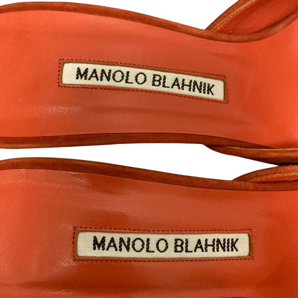 Manolo Blahnik Manolo Blahnik Manolo Blahnik Maysale Leather Mules Leather Shoes DUTY FREE for USA Size ONE SIZE - 8 Thumbnail