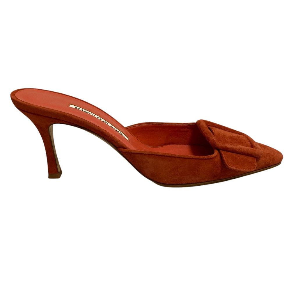 Manolo Blahnik Manolo Blahnik Manolo Blahnik Maysale Leather Mules Leather Shoes DUTY FREE for USA Size ONE SIZE - 5 Thumbnail
