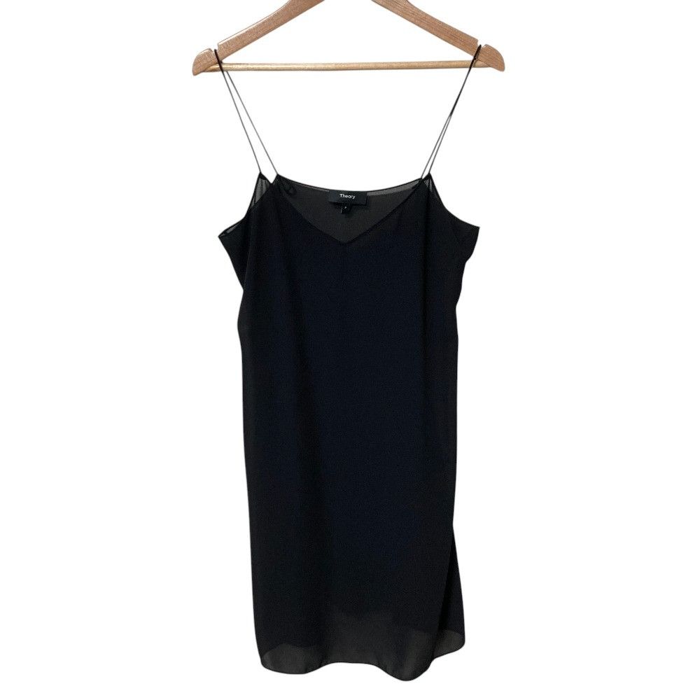Theory Theory Theory OIL SILK V NK GODET DR Silk Dress Textile Dresses OILSILKVNKGODETDR DUTY FREE for USA Size ONE SIZE - 4 Thumbnail