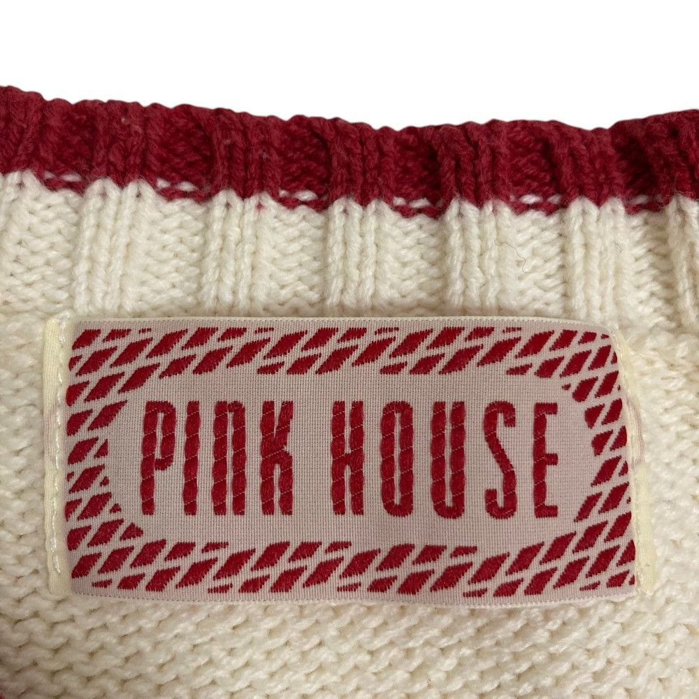 Other Other PINK HOUSE Logo Embroidery Knit Sweater Textile Tops A2101KPO028 DUTY FREE for USA Size ONE SIZE - 4 Thumbnail