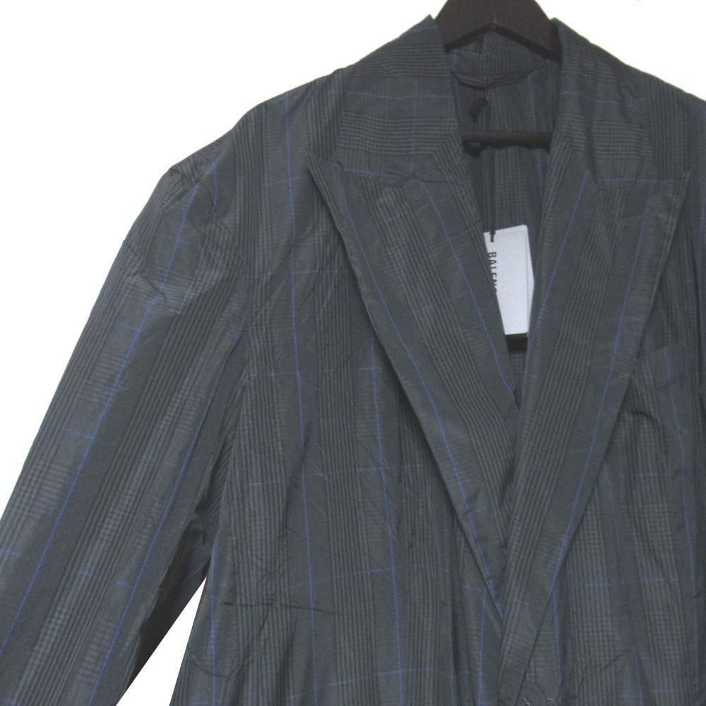Balenciaga Balenciaga Balenciaga Wool Check Coat Textile Outerwear 720027 DUTY FREE for USA Size ONE SIZE - 3 Thumbnail