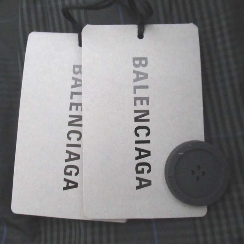 Balenciaga Balenciaga Balenciaga Wool Check Coat Textile Outerwear 720027 DUTY FREE for USA Size ONE SIZE - 10 Thumbnail