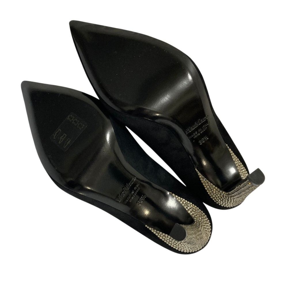 Max Mara Max Mara Max Mara Rhinestone Heel Pointed Toe Pumps Leather Shoes DUTY FREE for USA Size ONE SIZE - 6 Thumbnail