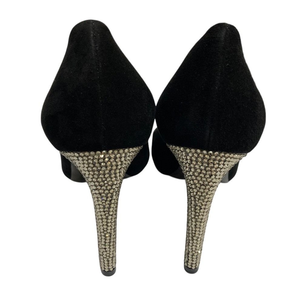 Max Mara Max Mara Max Mara Rhinestone Heel Pointed Toe Pumps Leather Shoes DUTY FREE for USA Size ONE SIZE - 4 Thumbnail