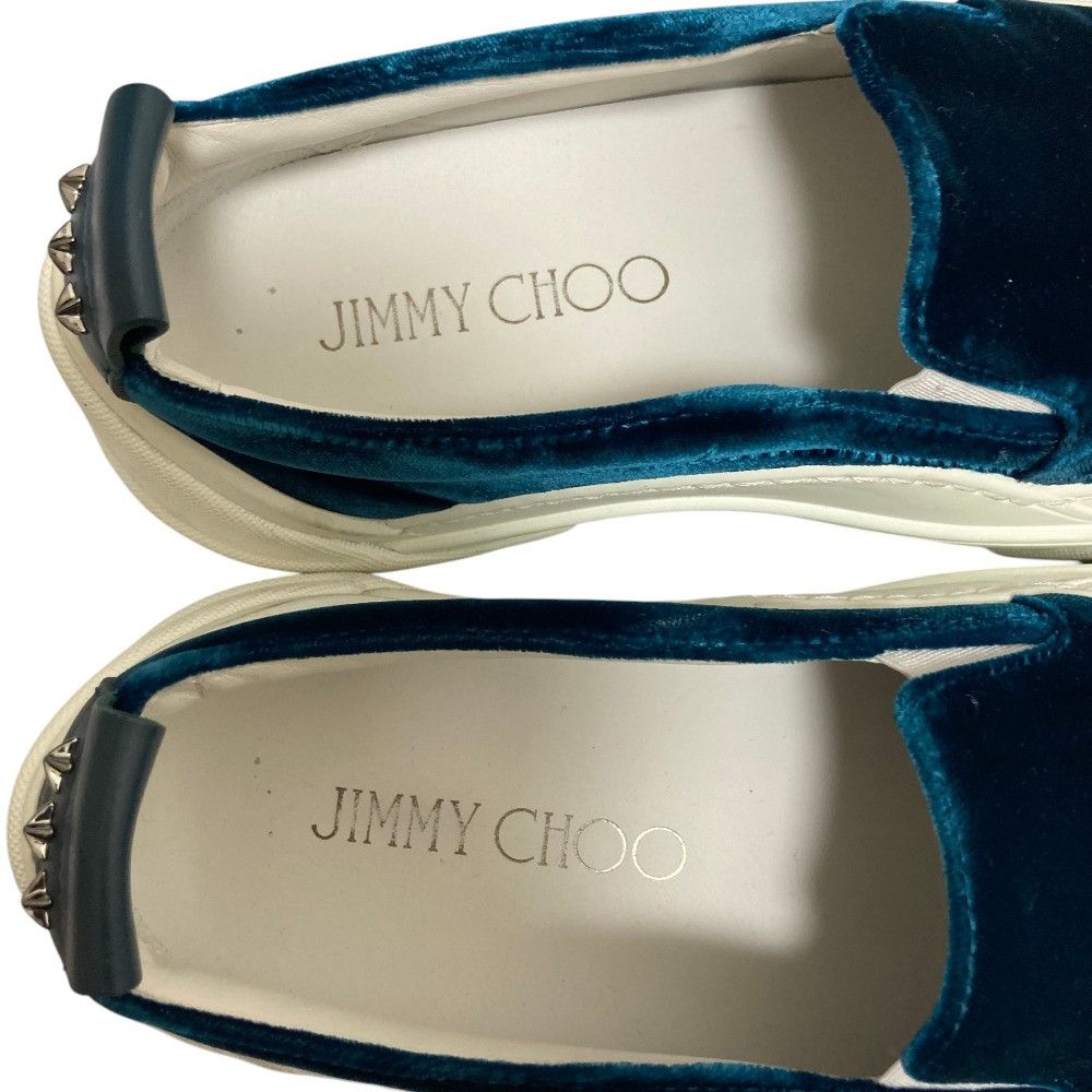 Jimmy Choo Jimmy Choo JIMMY CHOO Velour Slip On Sneakers Textile Shoes DUTY FREE for USA Size ONE SIZE - 7 Thumbnail