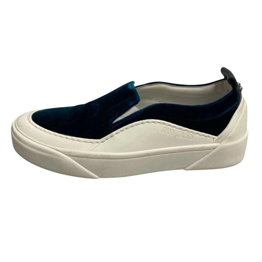 Jimmy Choo Jimmy Choo JIMMY CHOO Velour Slip On Sneakers Textile Shoes DUTY FREE for USA Size ONE SIZE - 3 Thumbnail