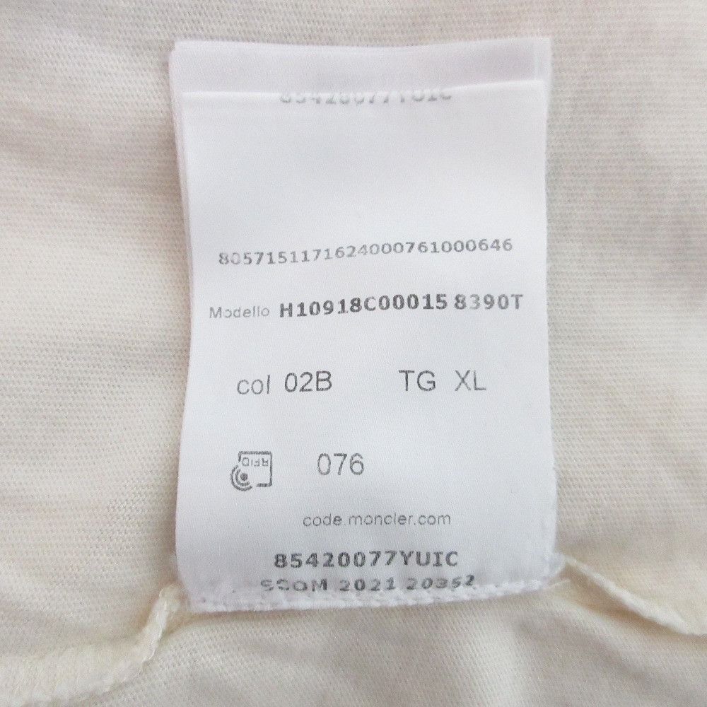 Moncler Moncler Moncler SS TSHIRT Cotton Tshirt Textile T-Shirts H10918C00015 DUTY FREE for USA Size ONE SIZE - 8 Thumbnail