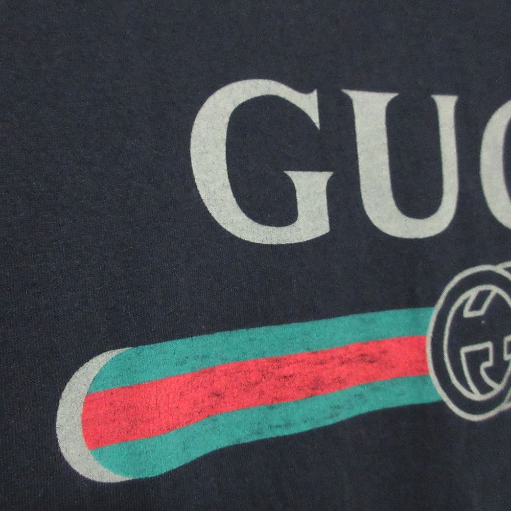 Gucci Gucci Gucci Classic Logo Washed Oversize T shirt Textile T-Shirts 440103 DUTY FREE for USA Size ONE SIZE - 15 Thumbnail