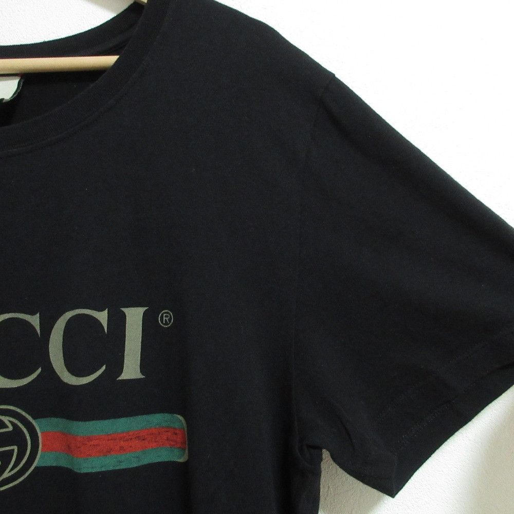Gucci Gucci Gucci Classic Logo Washed Oversize T shirt Textile T-Shirts 440103 DUTY FREE for USA Size ONE SIZE - 4 Thumbnail