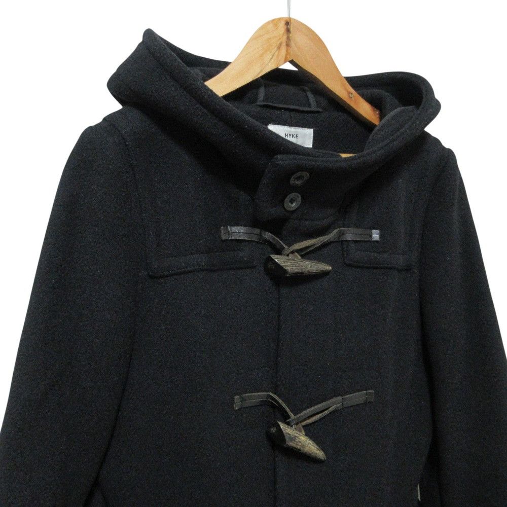Other Other HYKE Wool Long Hooded Coat Textile Outerwear DUTY FREE for USA Size ONE SIZE - 4 Thumbnail