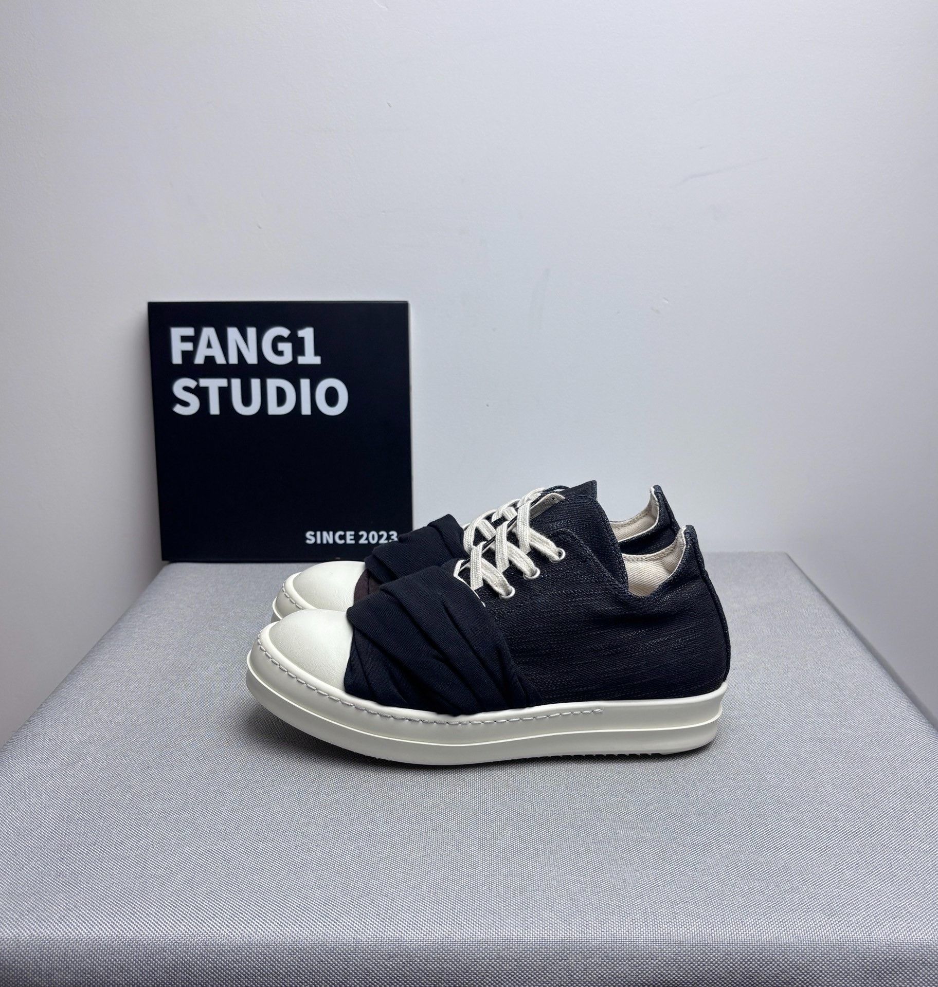 Rick Owens Rick Owens Denim Multi Lowtop Sneakers us_6-5 Women Size US 6.5 / IT 36.5 - 4 Thumbnail