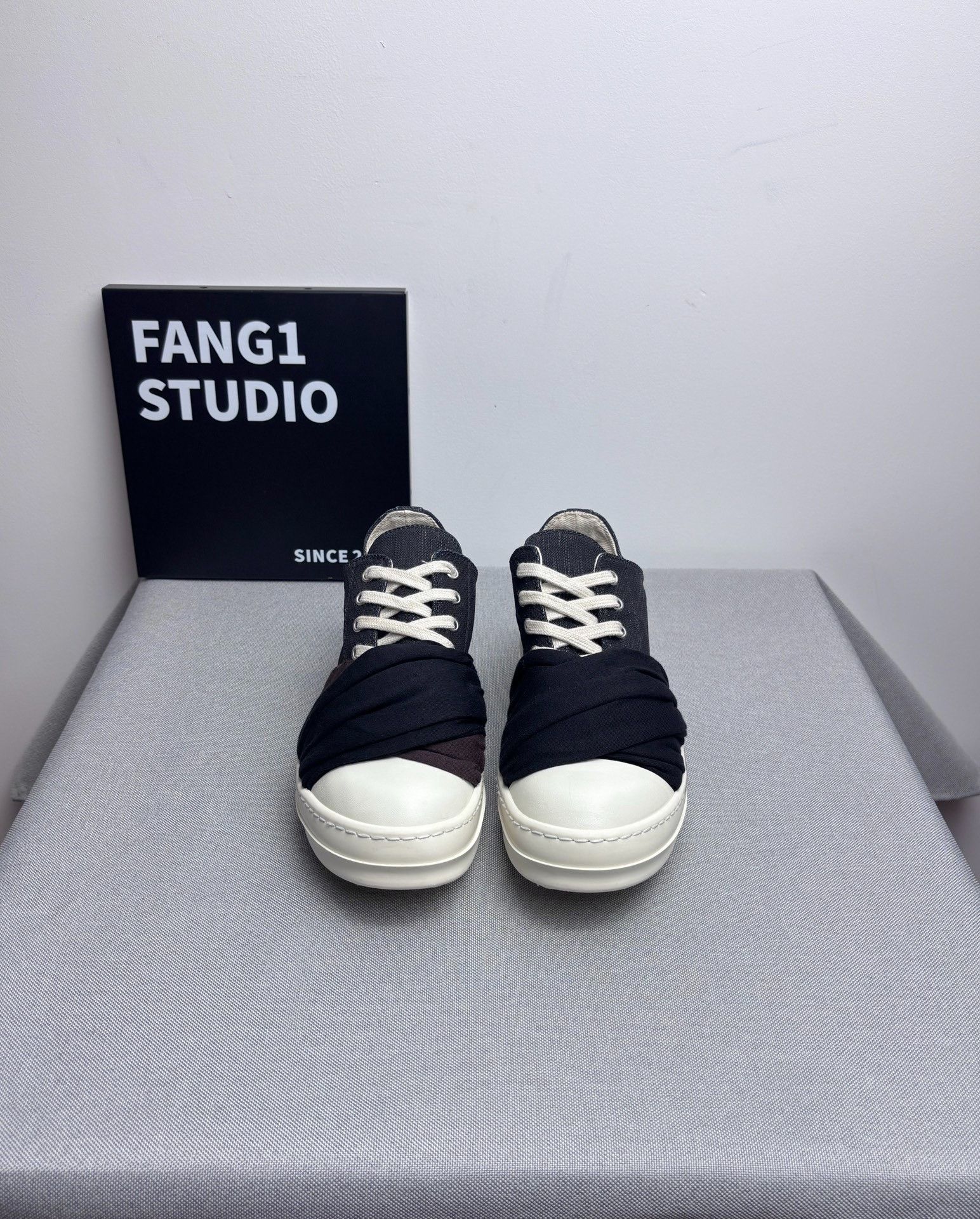 Rick Owens Rick Owens Denim Multi Lowtop Sneakers us_6-5 Women Size US 6.5 / IT 36.5 - 2 Thumbnail
