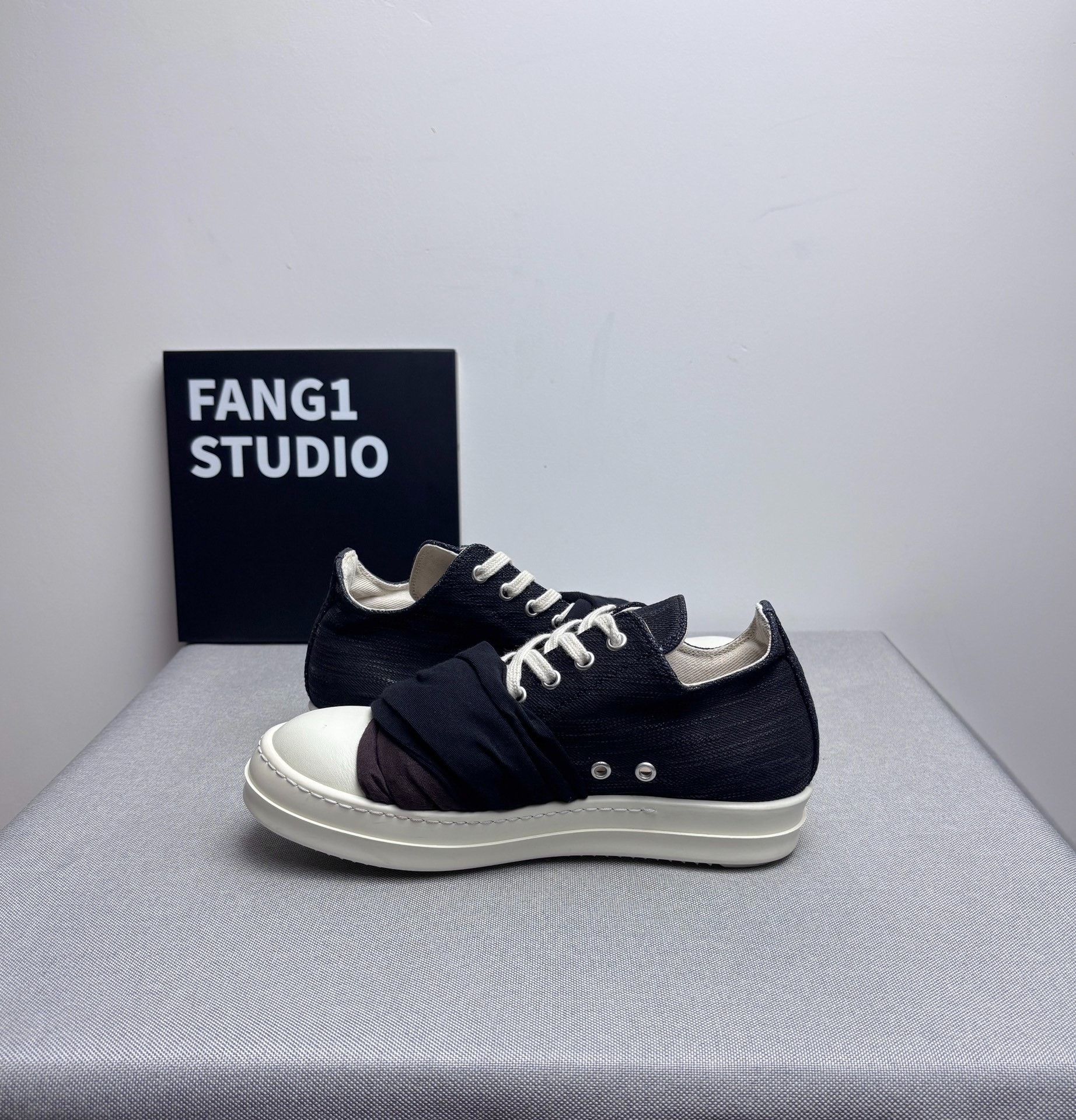 Rick Owens Rick Owens Denim Multi Lowtop Sneakers us_6-5 Women Size US 6.5 / IT 36.5 - 6 Thumbnail