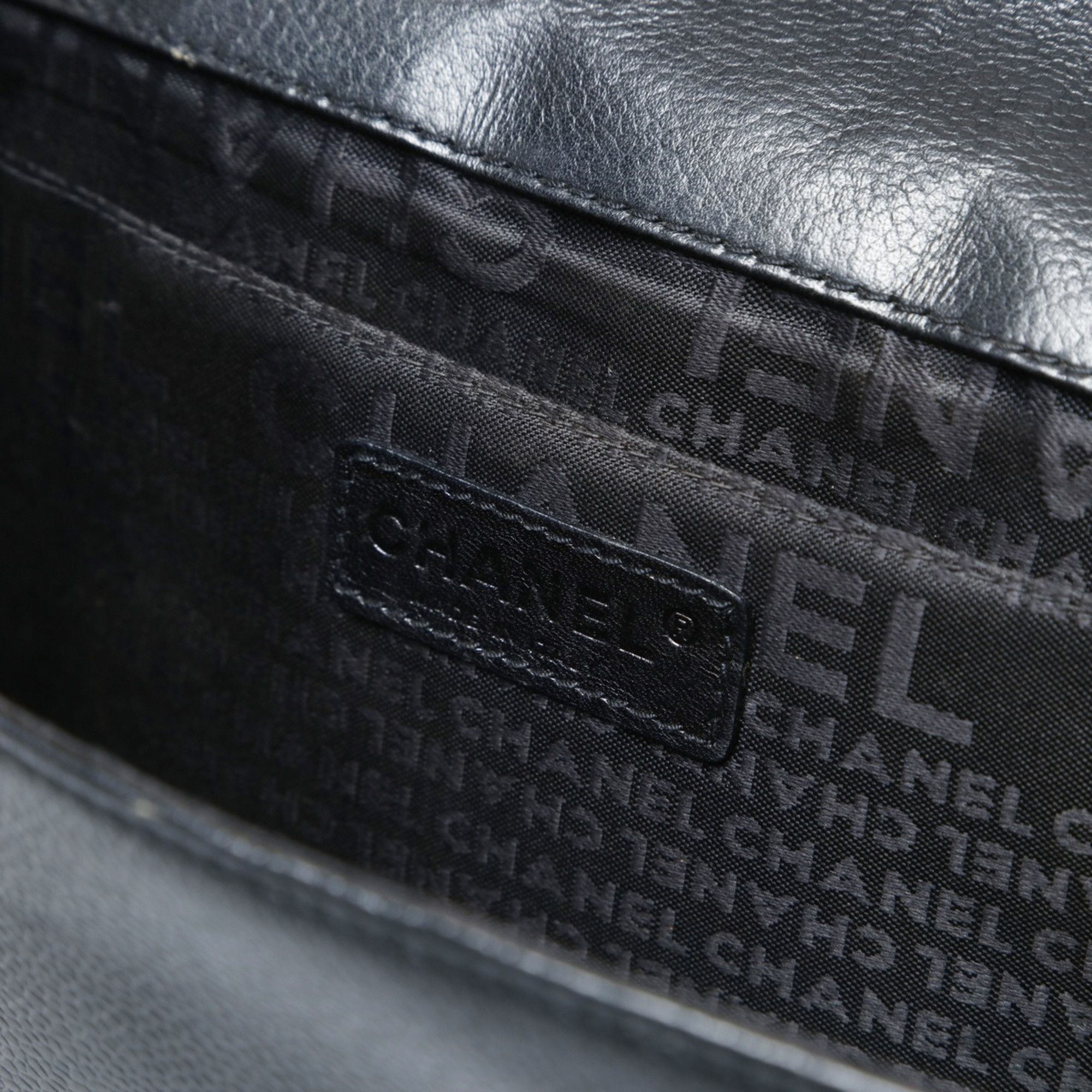 Chanel CHANEL Leather Chanel 2.55 Caviar Shoulder Bag Black WS26912 Size ONE SIZE - 10 Thumbnail