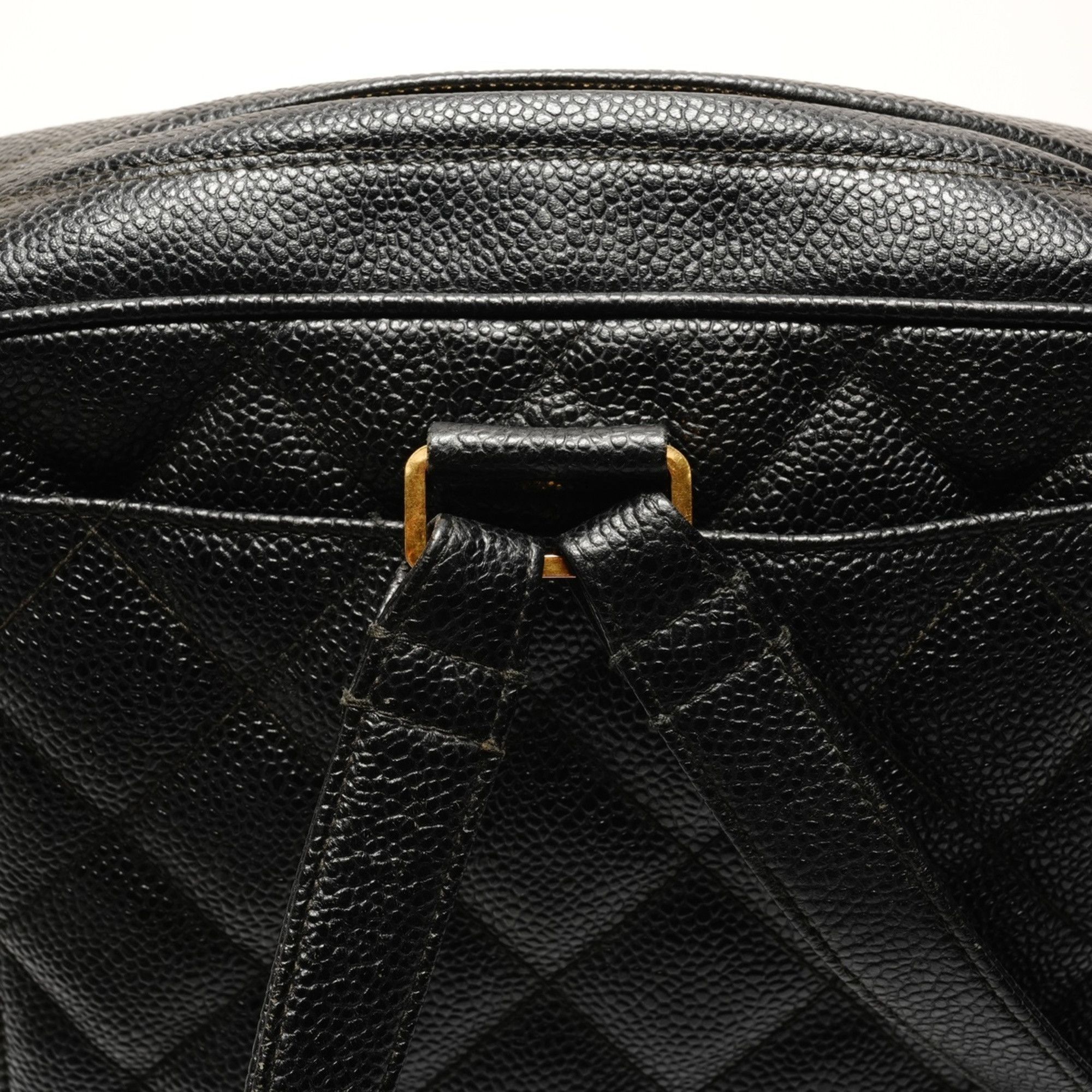Chanel CHANEL Caviar Turnlock Backpack/Daypack, Black, WS26262 Size ONE SIZE - 8 Thumbnail
