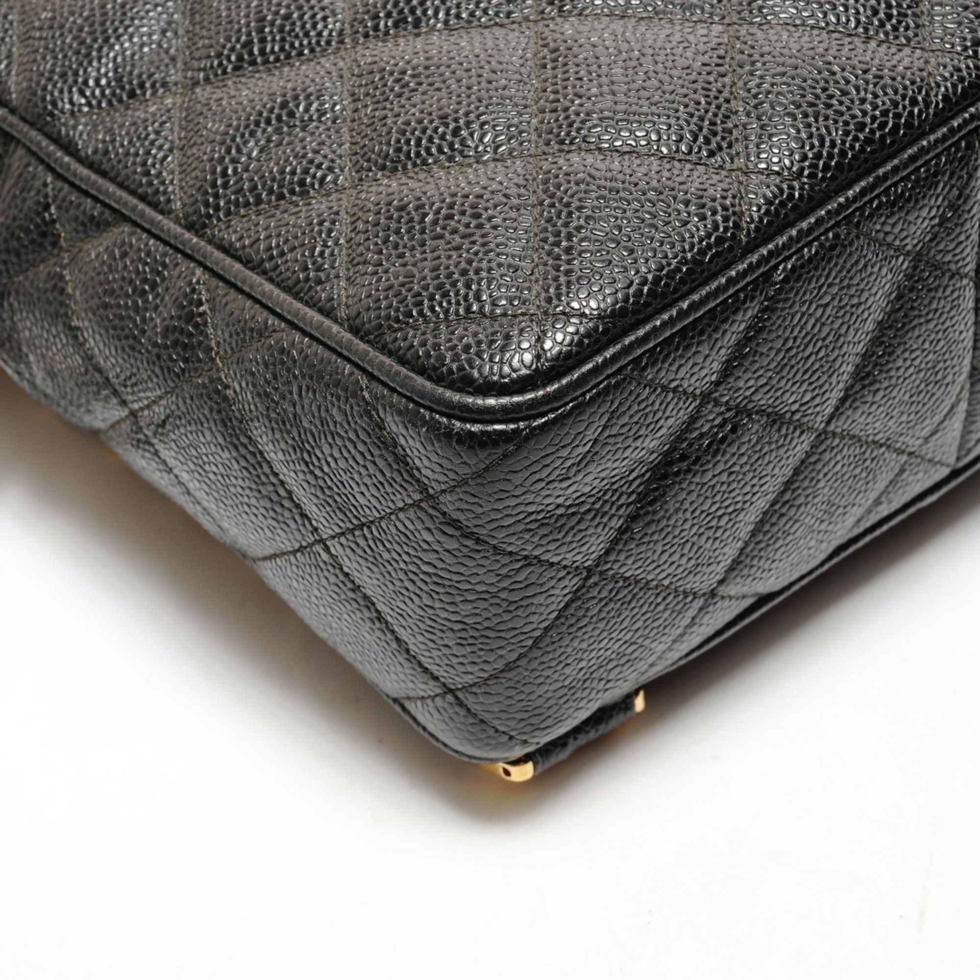 Chanel CHANEL Caviar Turnlock Backpack/Daypack, Black, WS26262 Size ONE SIZE - 4 Thumbnail