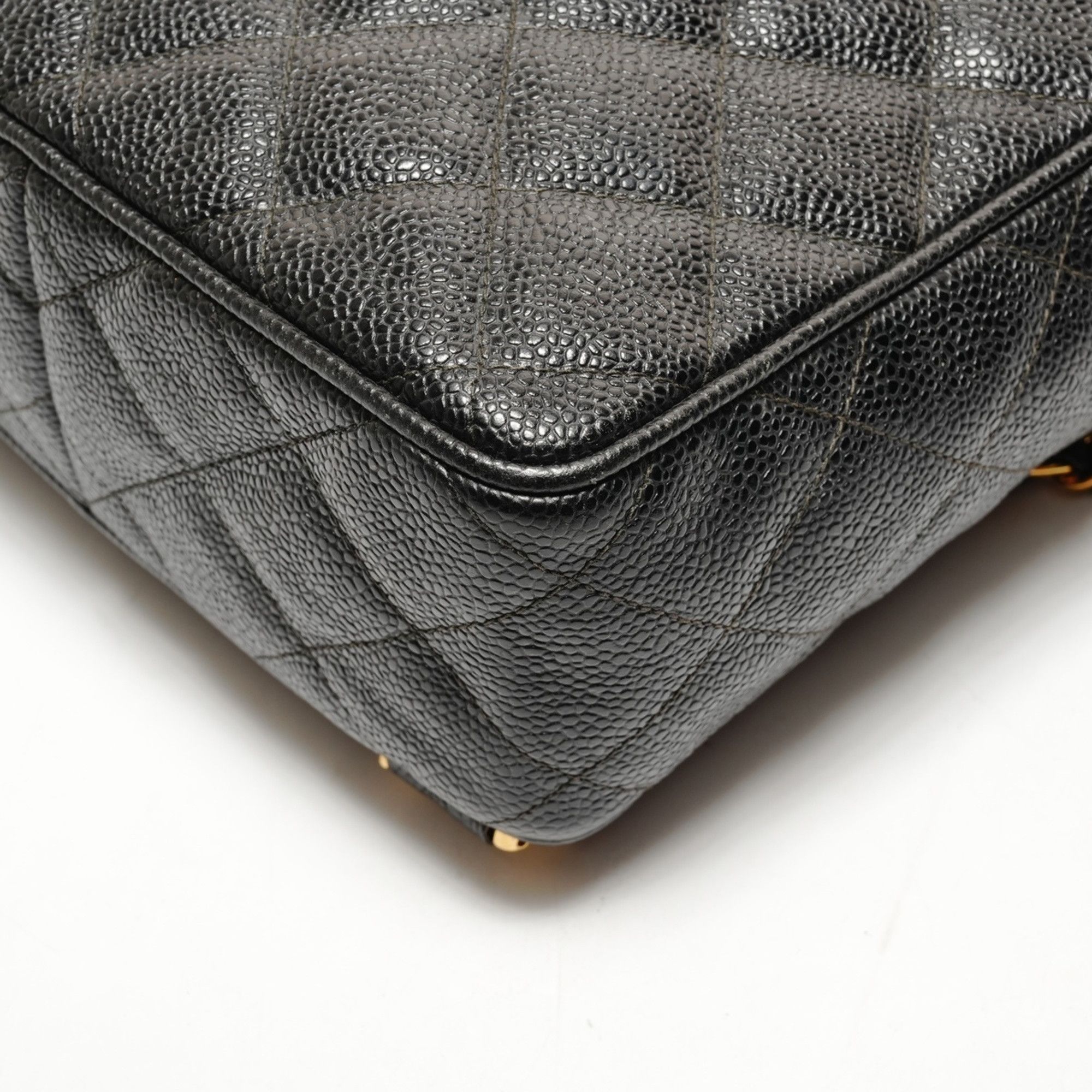 Chanel CHANEL Caviar Turnlock Backpack/Daypack, Black, WS26262 Size ONE SIZE - 5 Thumbnail