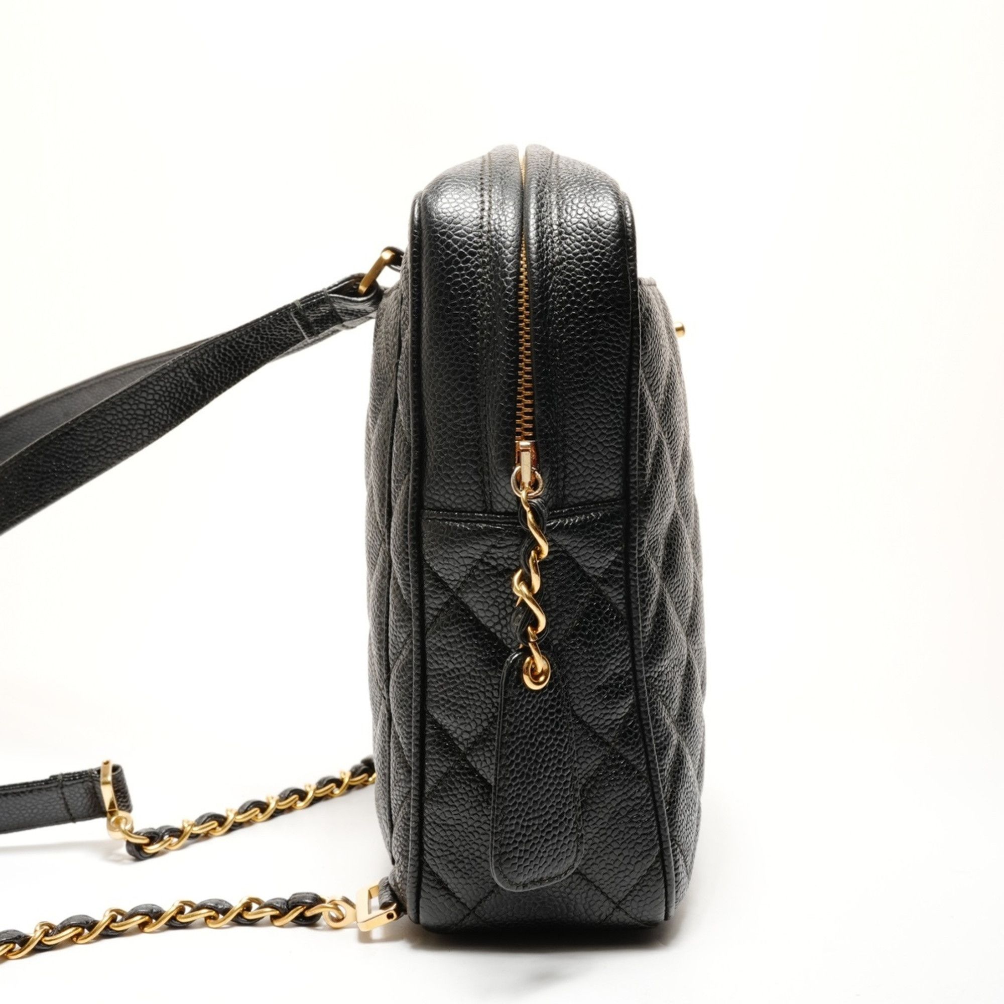 Chanel CHANEL Caviar Turnlock Backpack/Daypack, Black, WS26262 Size ONE SIZE - 2 Thumbnail