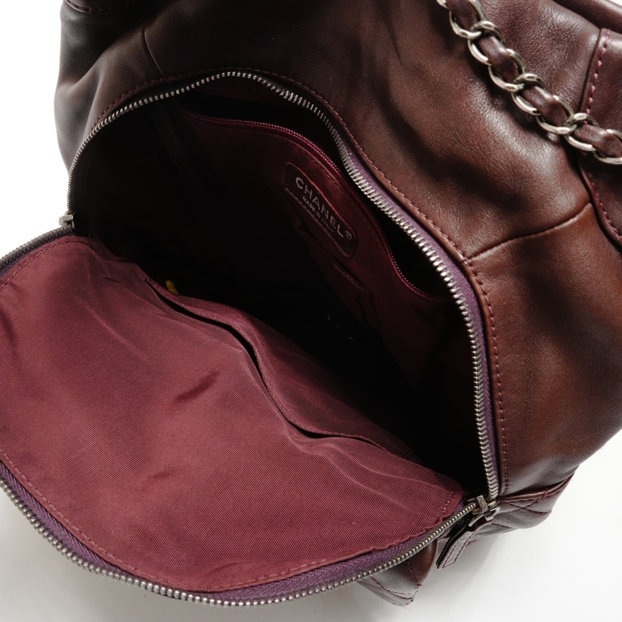 Chanel CHANEL Lambskin Matelasse Backpack, Brown, WS26322 Size ONE SIZE - 11 Thumbnail