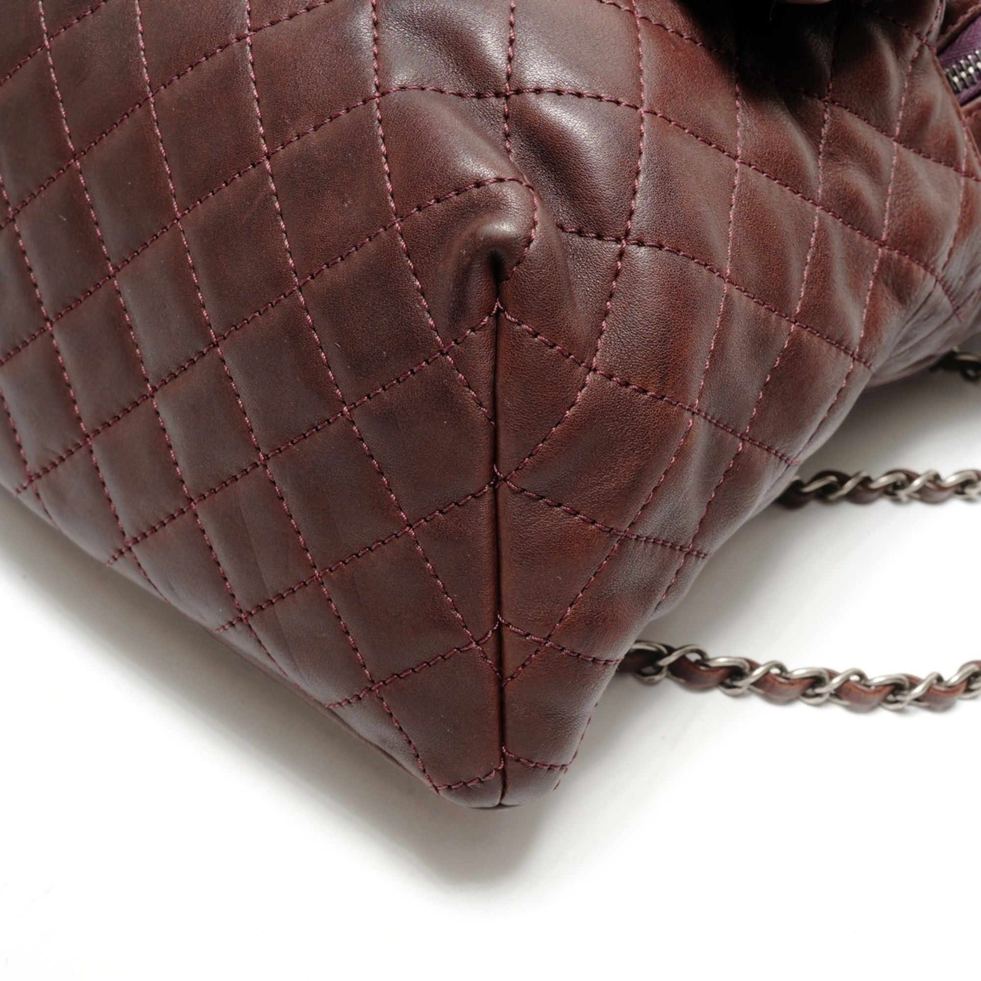 Chanel CHANEL Lambskin Matelasse Backpack, Brown, WS26322 Size ONE SIZE - 6 Thumbnail