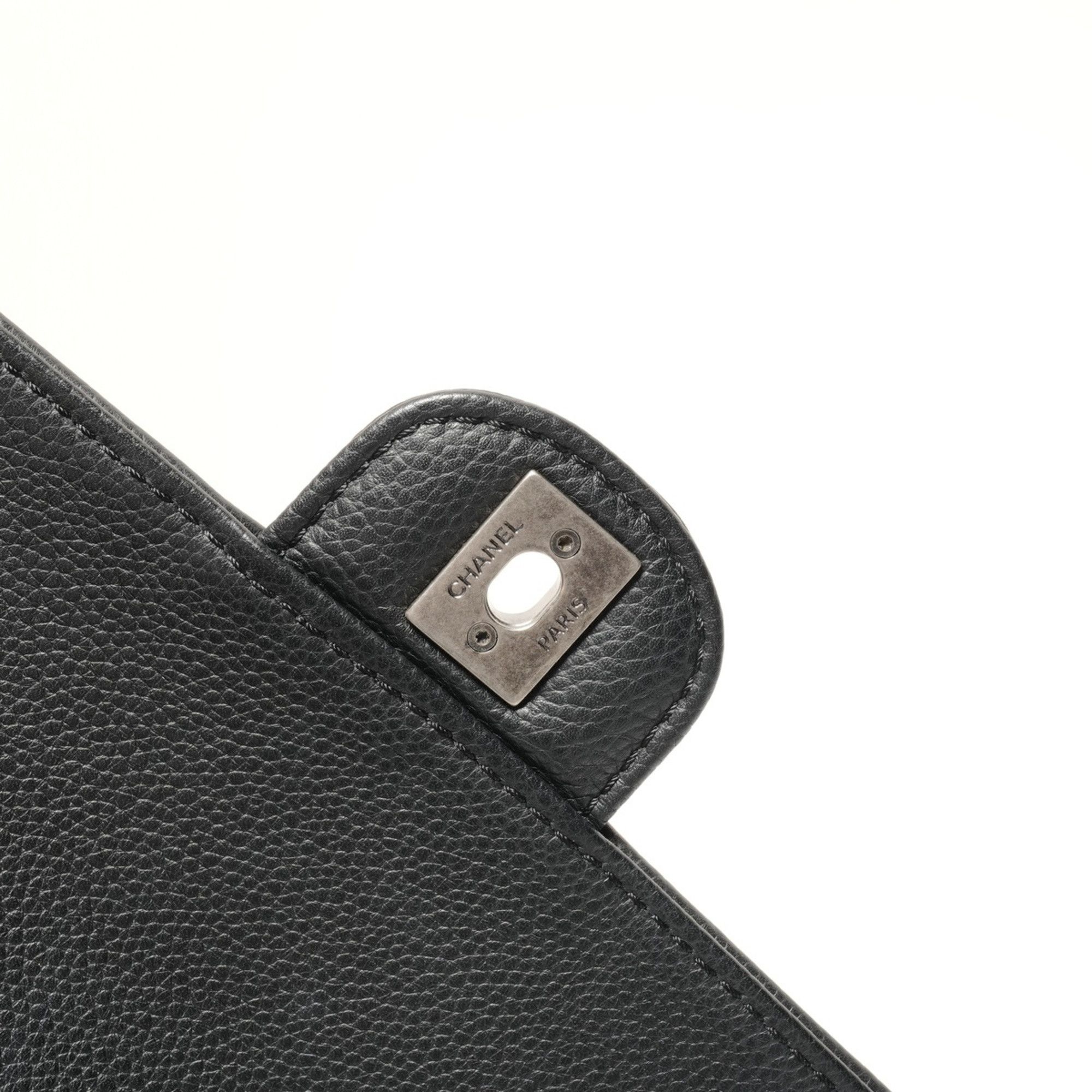 Chanel CHANEL Caviar Matelasse Single Flap Shoulder Bag, Black, WS26369 Size ONE SIZE - 9 Thumbnail