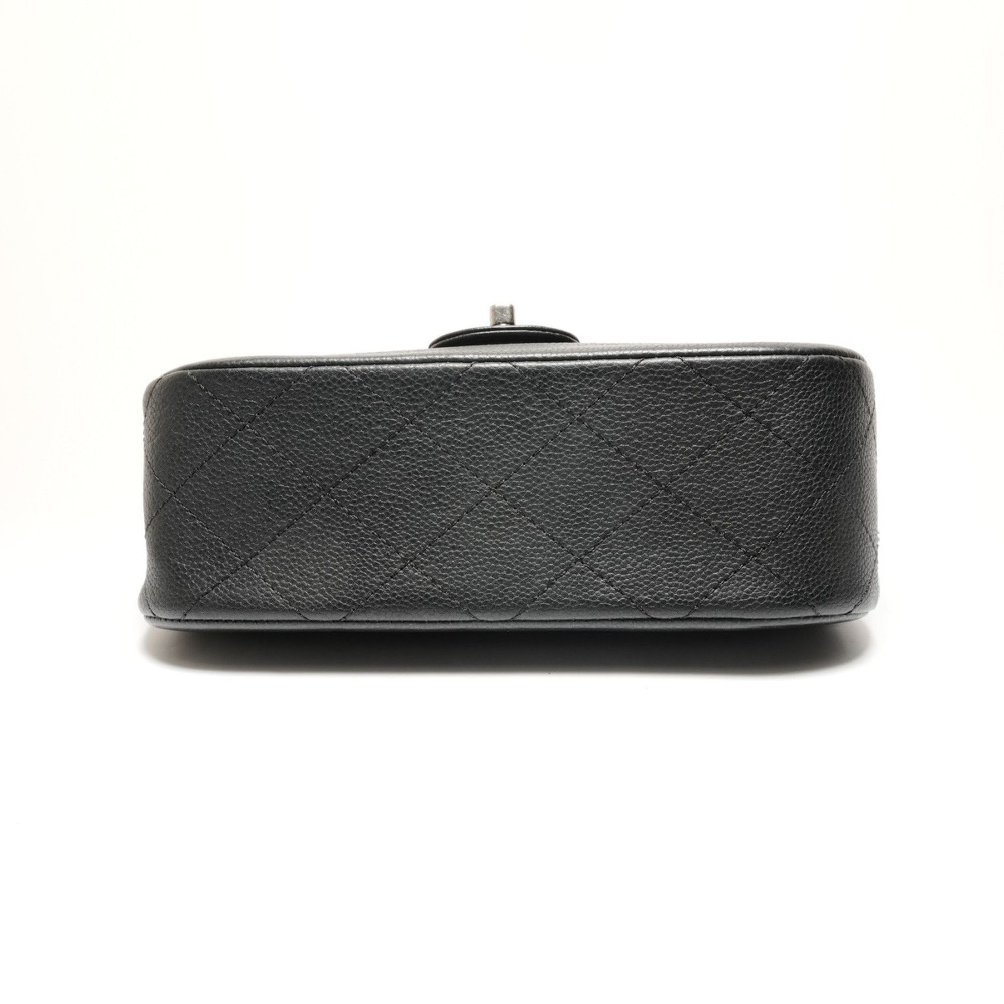 Chanel CHANEL Caviar Matelasse Single Flap Shoulder Bag, Black, WS26369 Size ONE SIZE - 7 Thumbnail
