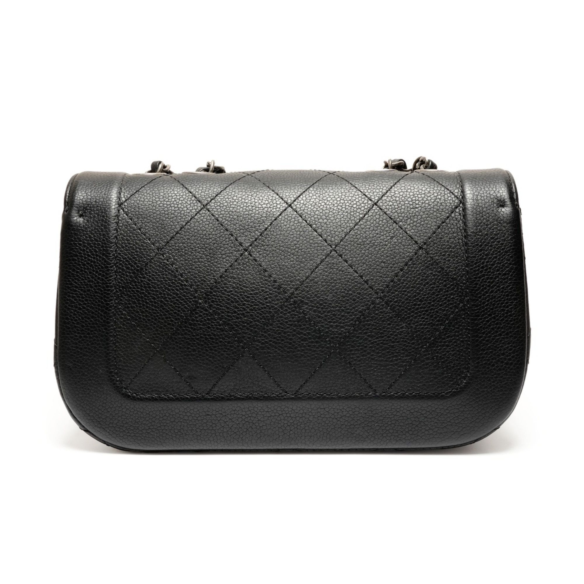 Chanel CHANEL Caviar Matelasse Single Flap Shoulder Bag, Black, WS26369 Size ONE SIZE - 2 Thumbnail