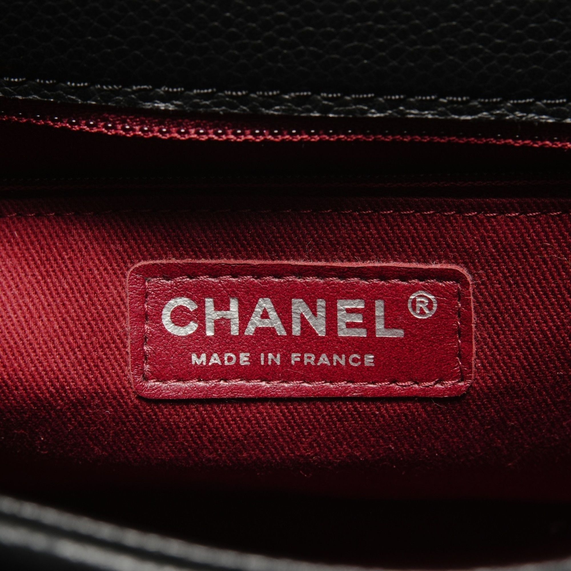 Chanel CHANEL Caviar Matelasse Single Flap Shoulder Bag, Black, WS26369 Size ONE SIZE - 11 Thumbnail
