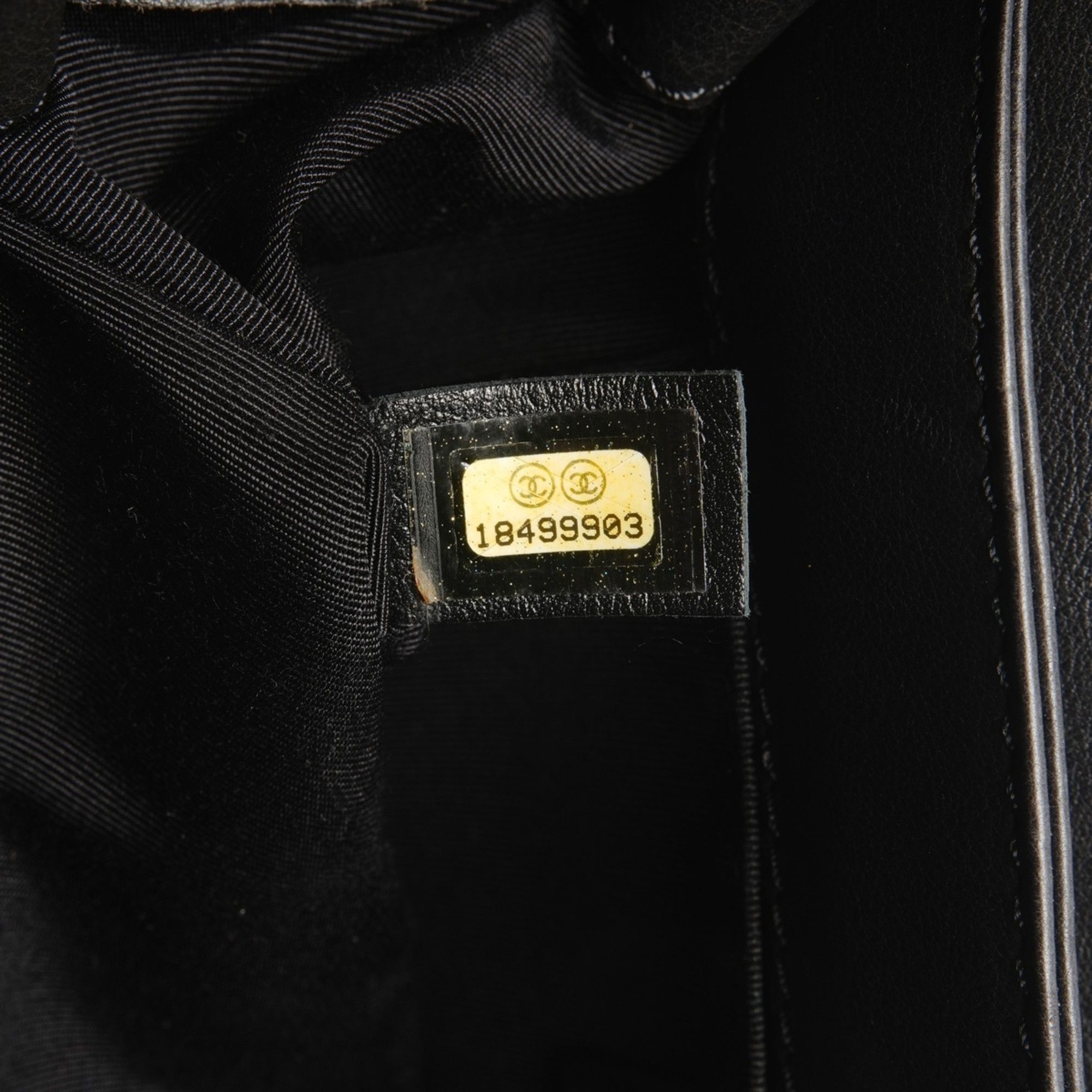 Chanel CHANEL Boy Chanel Gunmetal Chain Shoulder Bag 2013-2015 Black WS27137 Size ONE SIZE - 13 Thumbnail