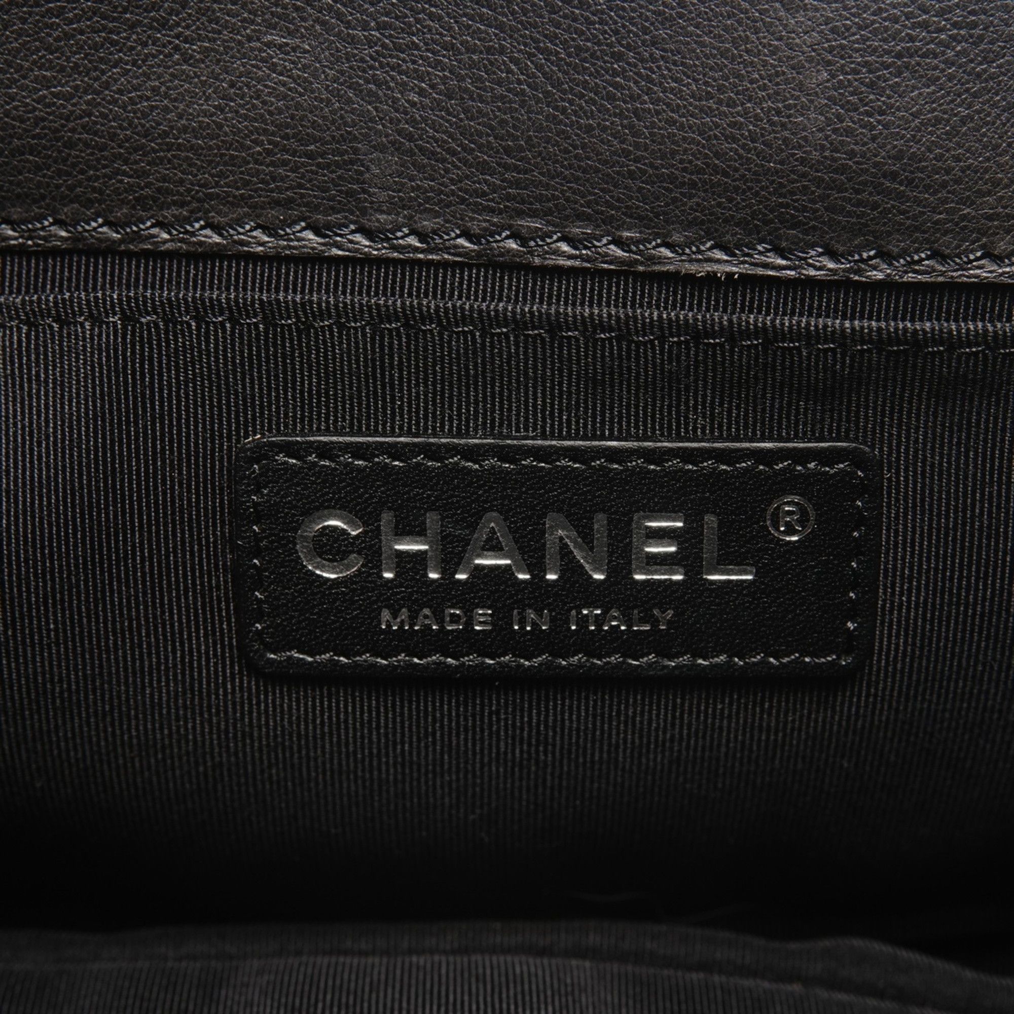 Chanel CHANEL Boy Chanel Gunmetal Chain Shoulder Bag 2013-2015 Black WS27137 Size ONE SIZE - 12 Thumbnail