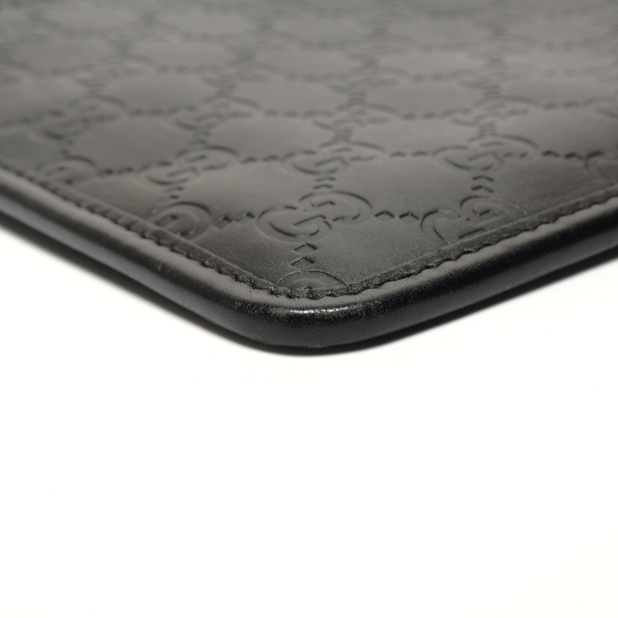 Gucci Gucci GGssima Leather Shoulder Bag, Black, WS27142 Size ONE SIZE - 6 Thumbnail