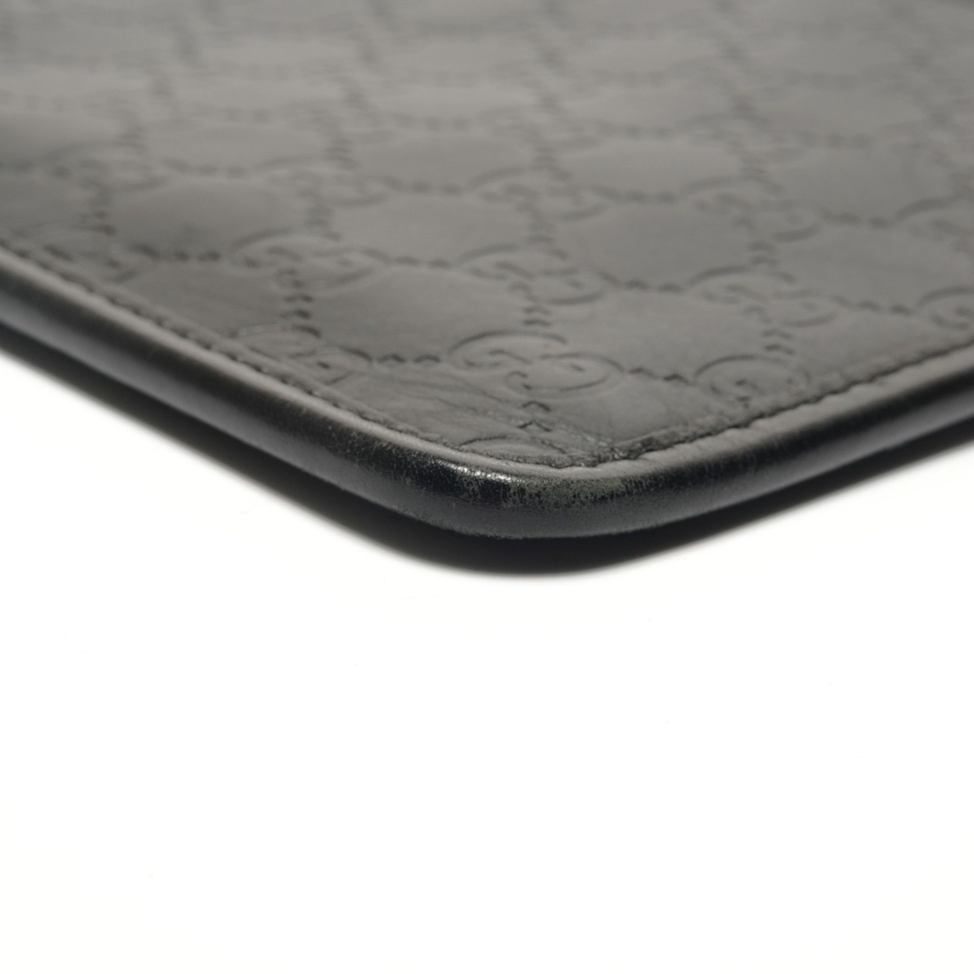 Gucci Gucci GGssima Leather Shoulder Bag, Black, WS27142 Size ONE SIZE - 7 Thumbnail