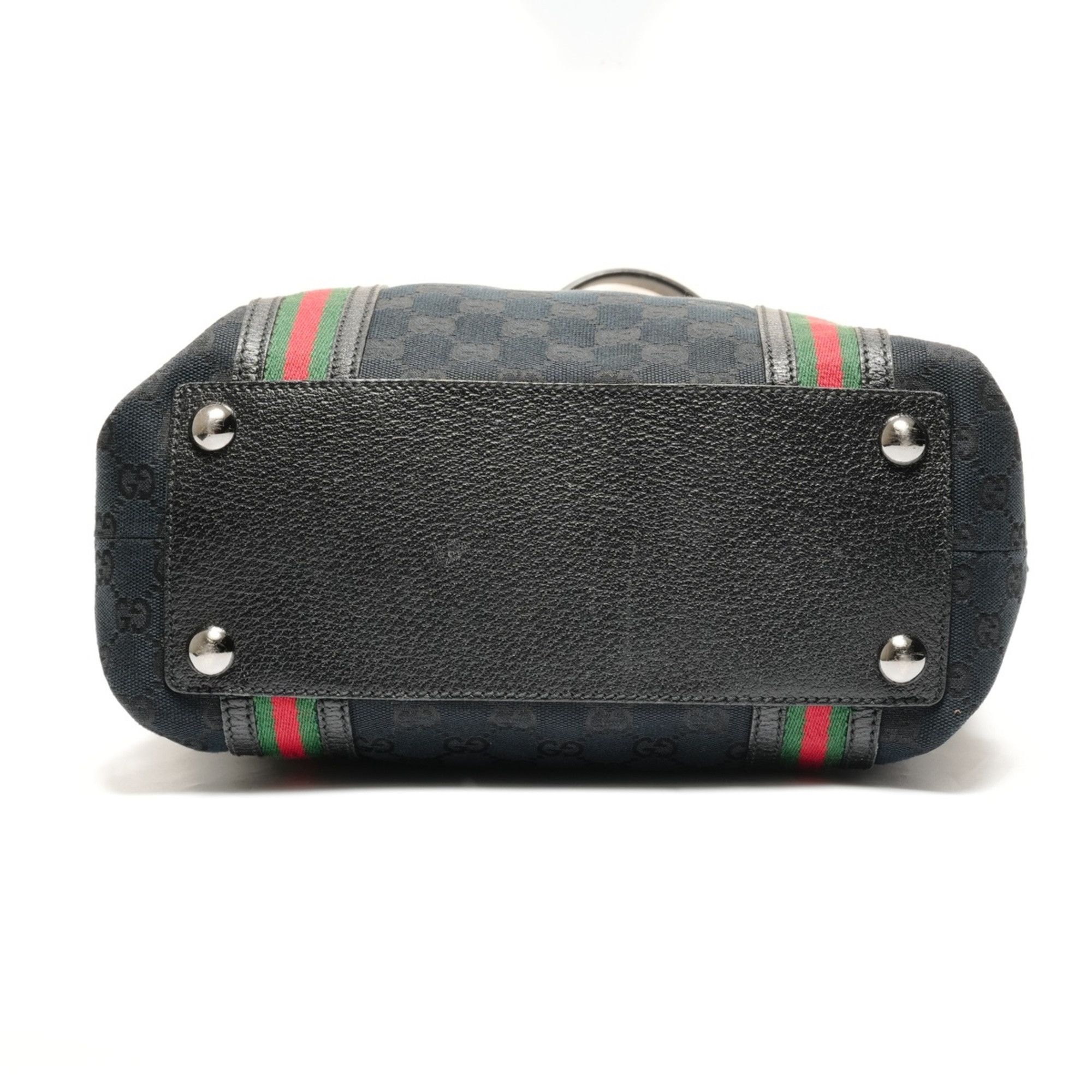Gucci Gucci GG Canvas Sherry Tote Bag, Black, WS27349 Size ONE SIZE - 7 Thumbnail
