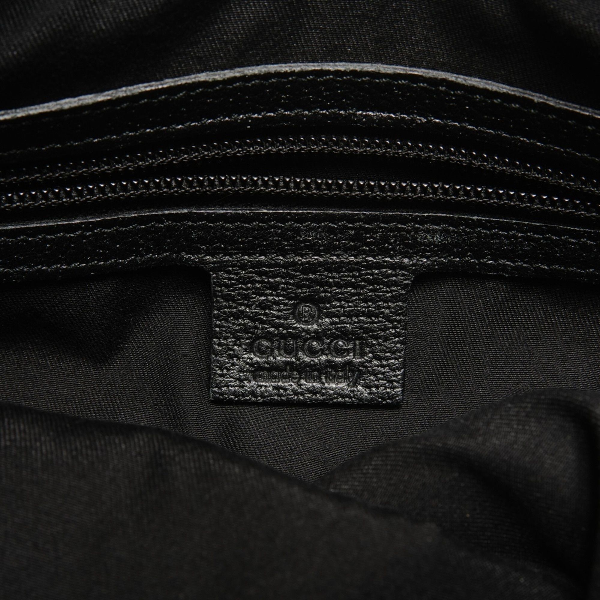 Gucci Gucci GG Canvas Sherry Tote Bag, Black, WS27349 Size ONE SIZE - 9 Thumbnail