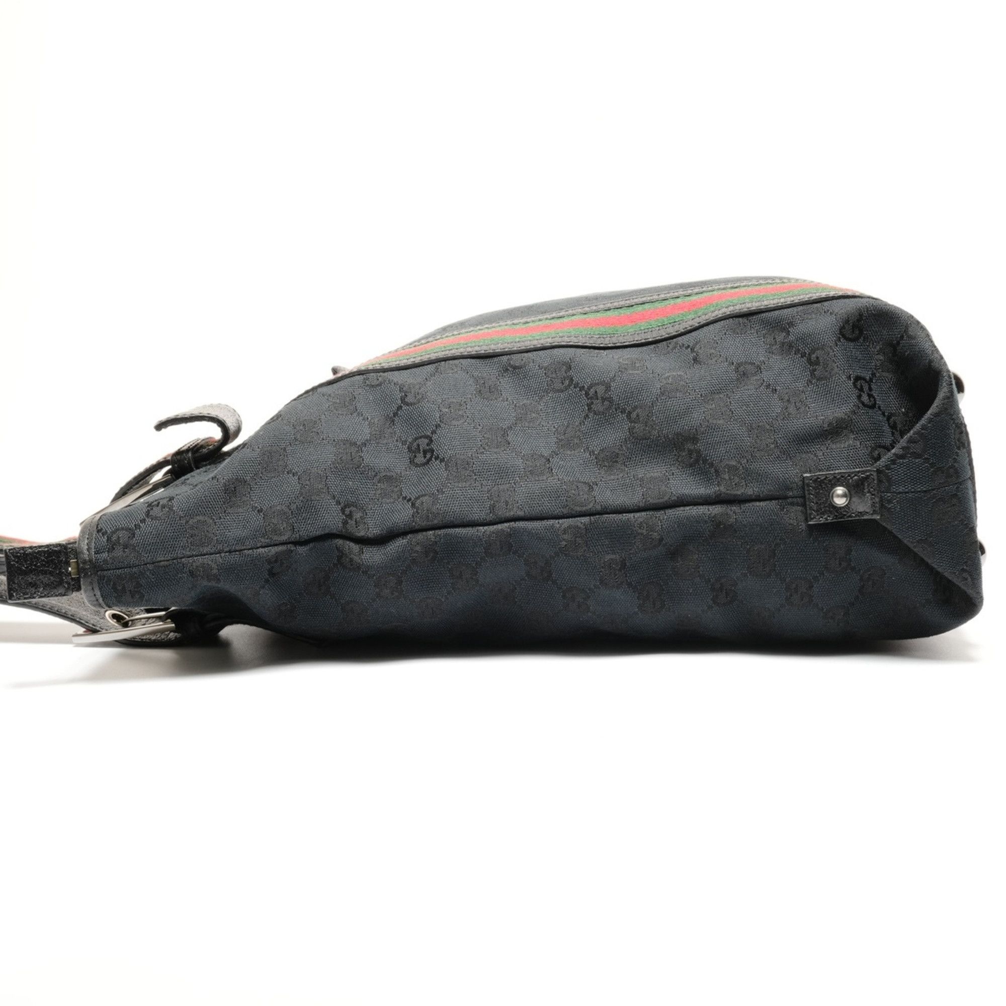 Gucci Gucci GG Canvas Sherry Tote Bag, Black, WS27349 Size ONE SIZE - 3 Thumbnail