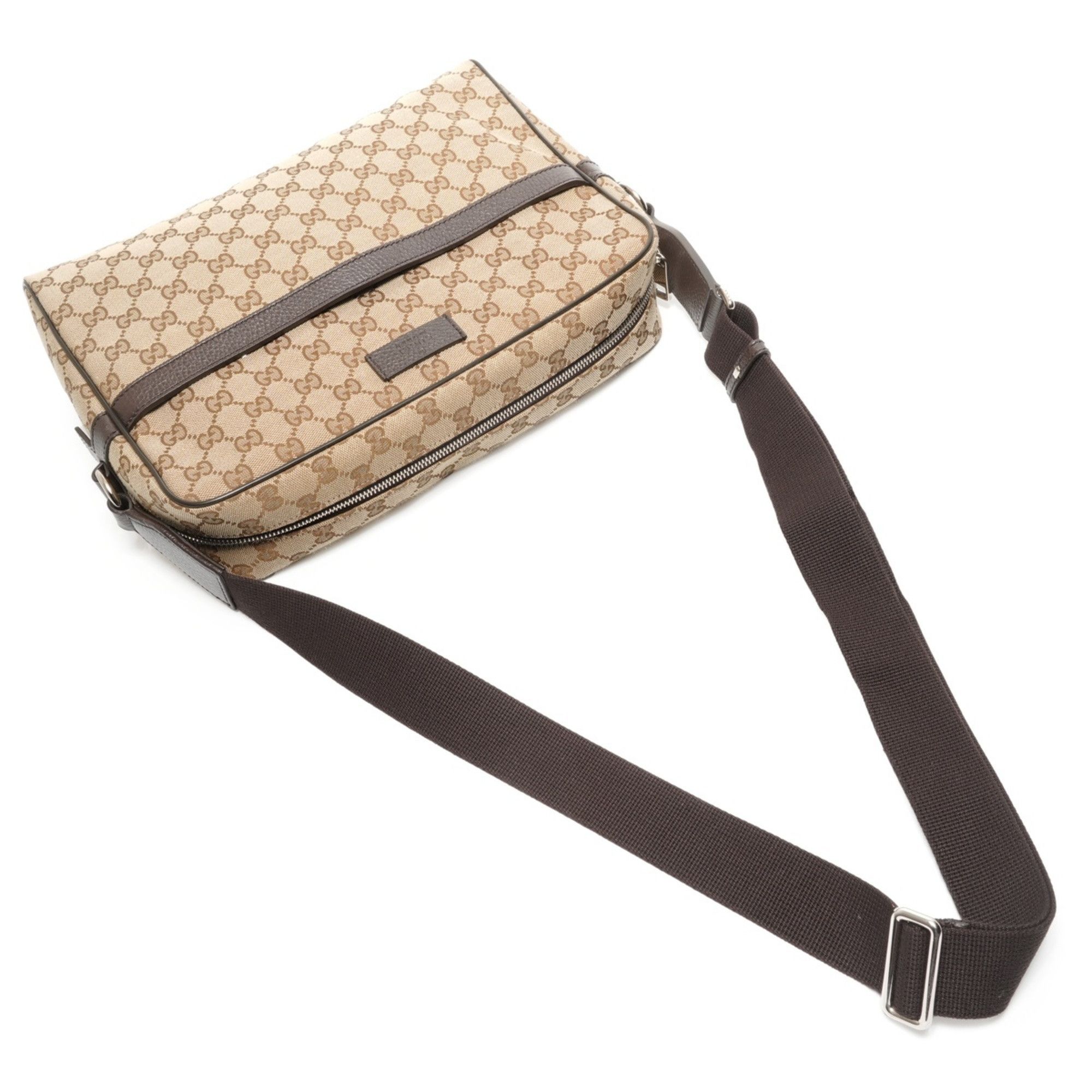 Gucci Gucci GG Canvas Shoulder Bag Brown WS26854 Size ONE SIZE - 8 Thumbnail
