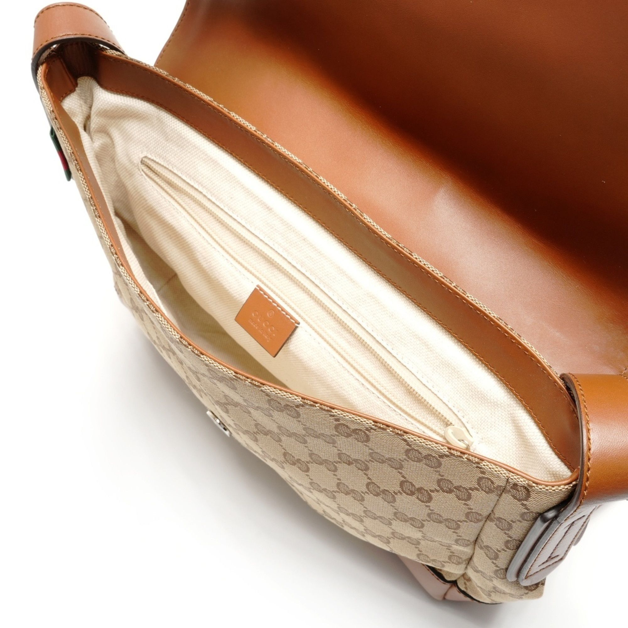Gucci Gucci GG Canvas Shoulder Bag Brown WS26732 Size ONE SIZE - 10 Thumbnail