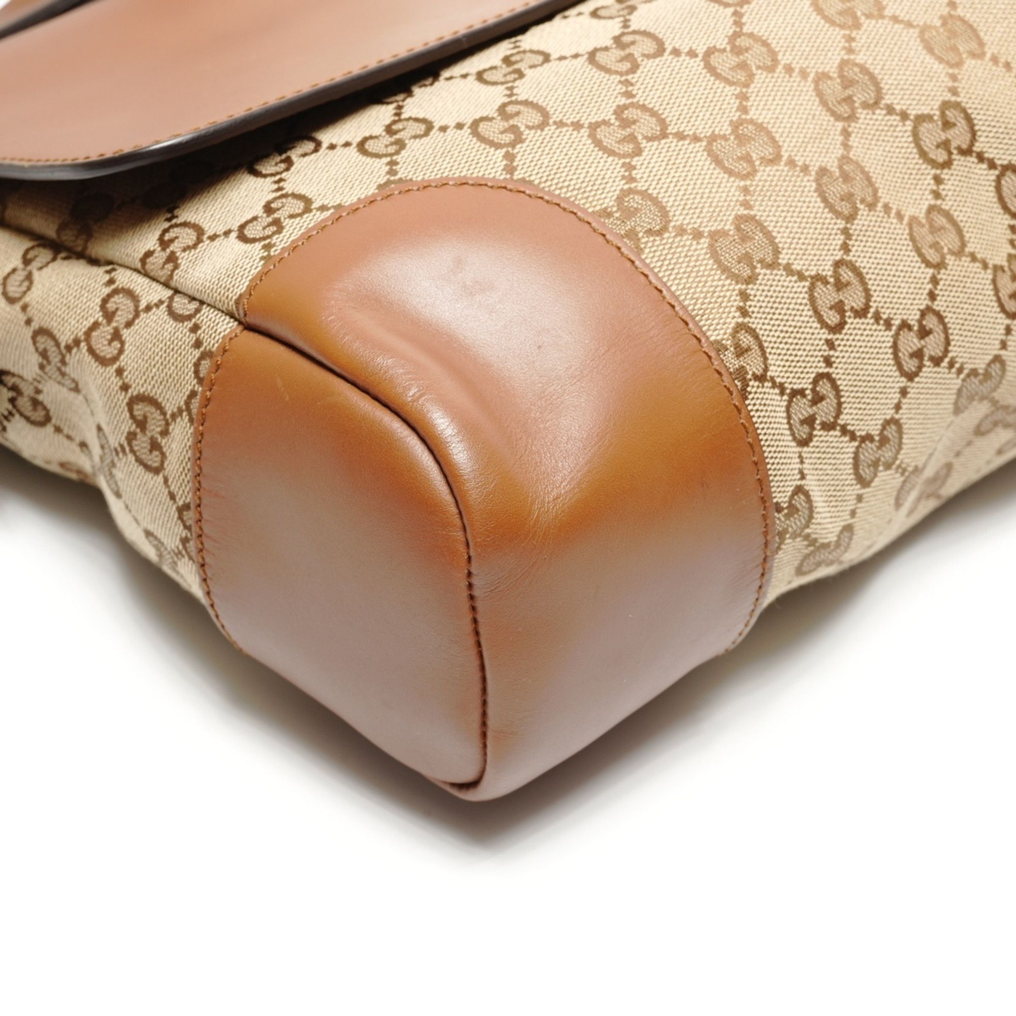 Gucci Gucci GG Canvas Shoulder Bag Brown WS26732 Size ONE SIZE - 4 Thumbnail