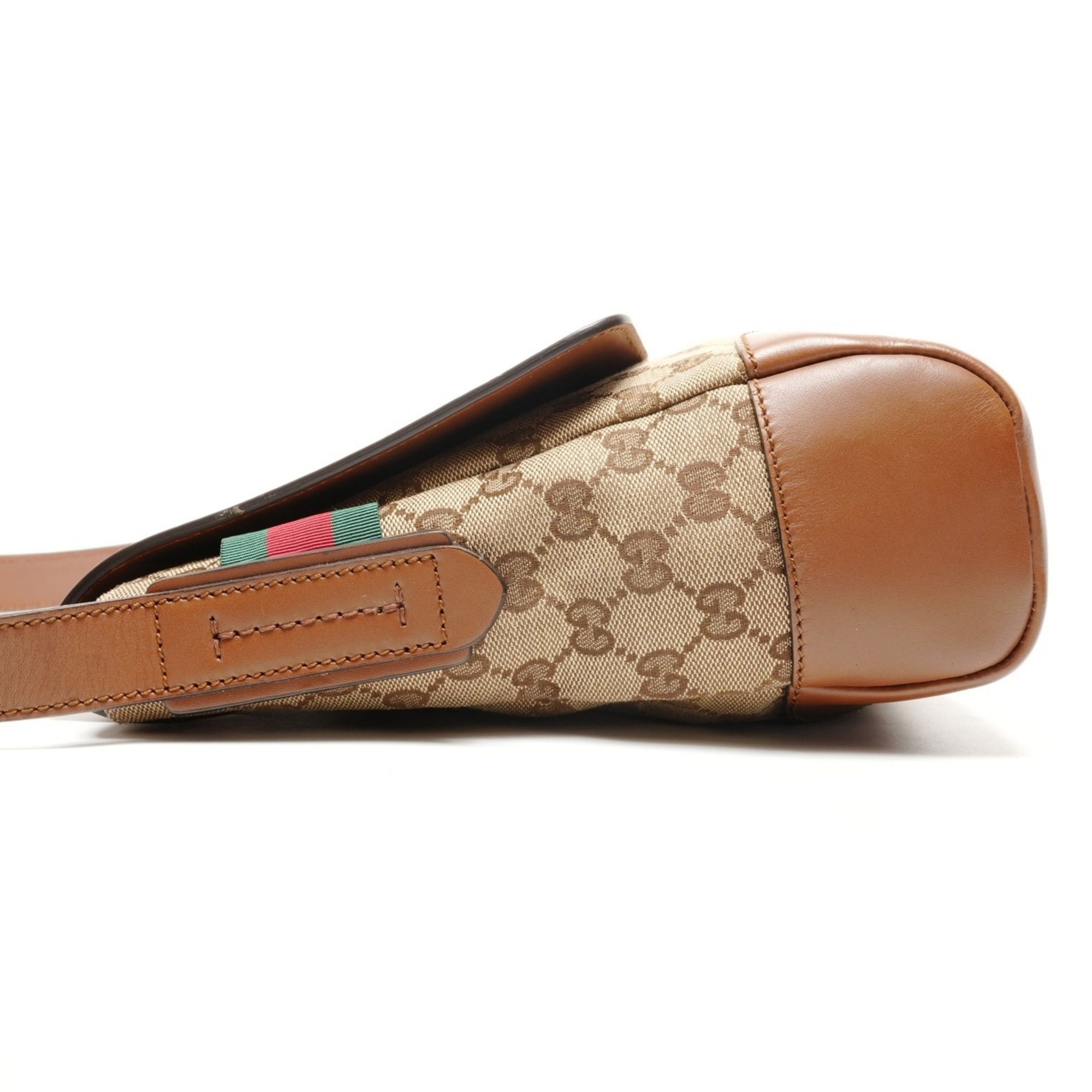 Gucci Gucci GG Canvas Shoulder Bag Brown WS26732 Size ONE SIZE - 2 Thumbnail