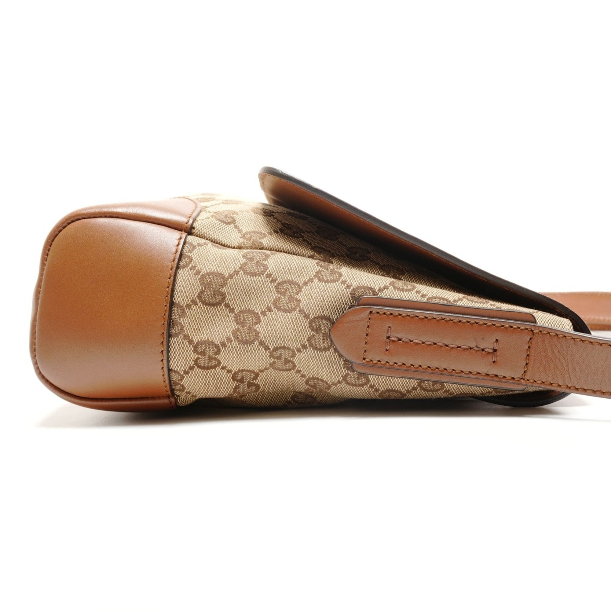 Gucci Gucci GG Canvas Shoulder Bag Brown WS26732 Size ONE SIZE - 3 Thumbnail